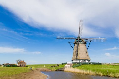 Texel Hollanda Hollanda yel değirmeni