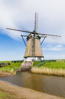 Texel Hollanda Hollanda yel değirmeni