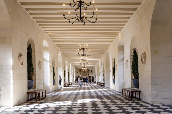 Interior Chateau de Chenonceaux. Loire Valley. França . — Fotografia de Stock