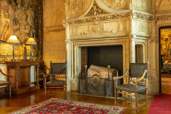 Interior Chateau de Chaumont in FRance — Stok Foto