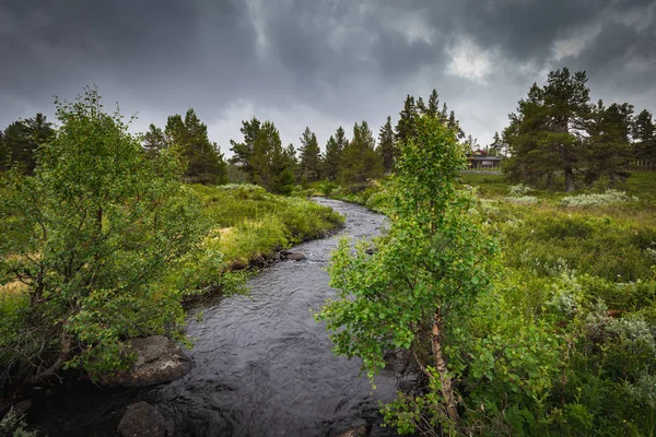 Brutto tempo in Norvegia Occidentale — Foto Stock