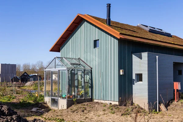 Eco friendly houses in Almere Netherlands — Stock Photo, Image