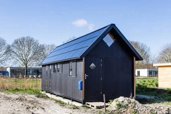 Ekologické domy v Almere Nizozemsko — Stock fotografie