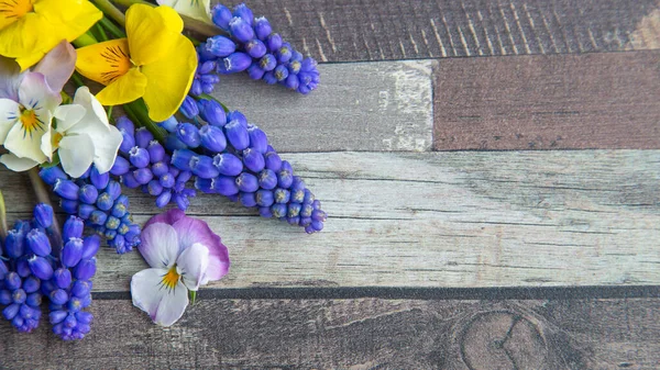 Fondo de madera flor con espacio de copia —  Fotos de Stock