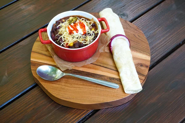 Beef dish in a restaurant — Stock Photo, Image