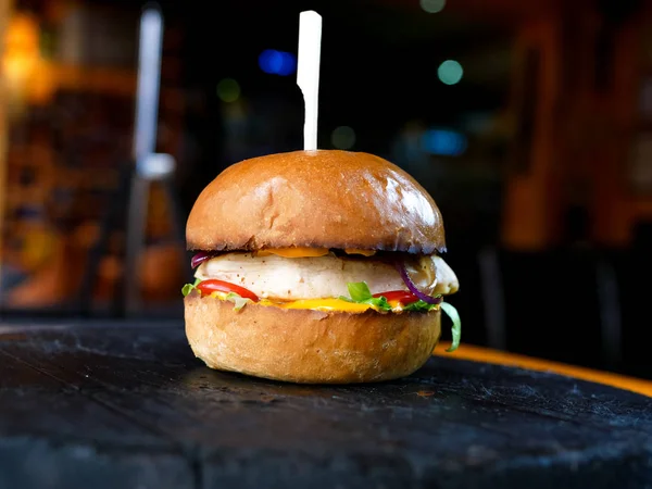 Fleischiger Hamburger Restaurant — Stockfoto