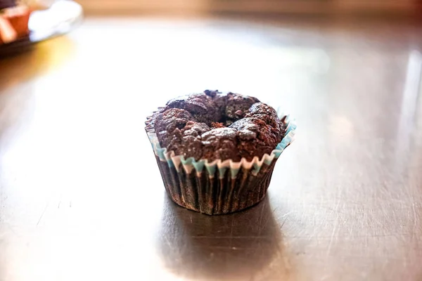 Nahaufnahme Köstlicher Süßer Kuchen Auf Dem Restauranttisch — Stockfoto