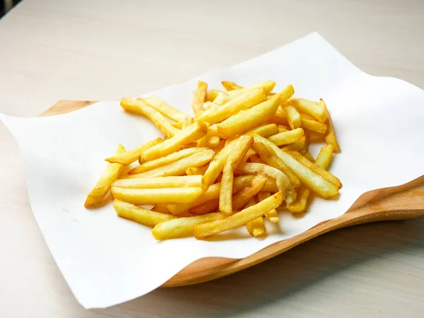 Close View Tasty French Fries Restaurant Table — Stock Photo, Image