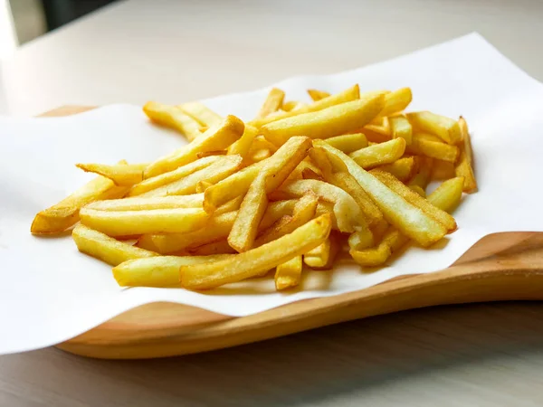 Close View Tasty French Fries Restaurant Table — Stock Photo, Image