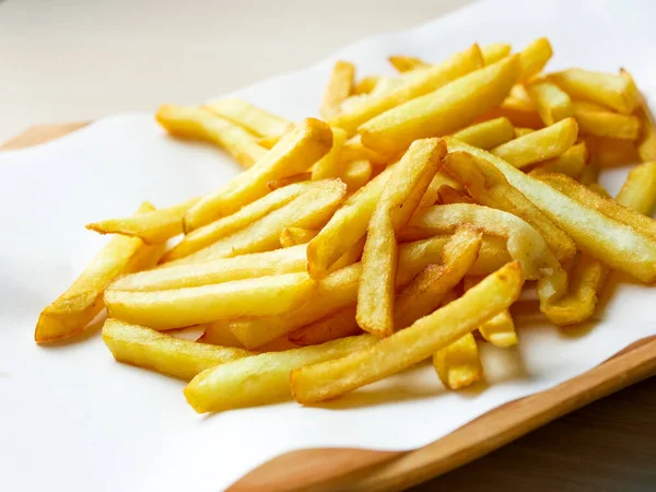 Close View Tasty French Fries Restaurant Table — Stock Photo, Image