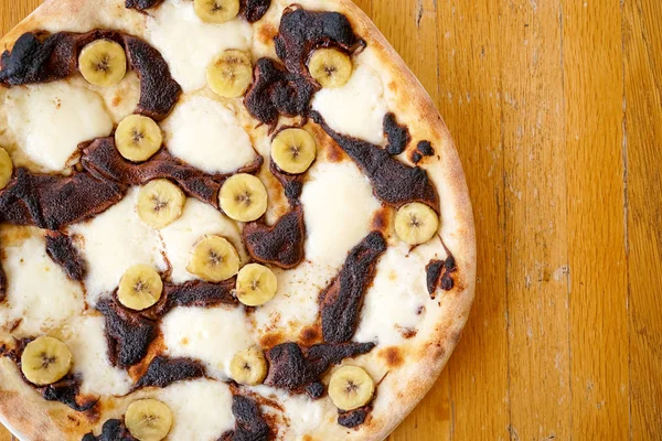 Pizza on a restaurant table