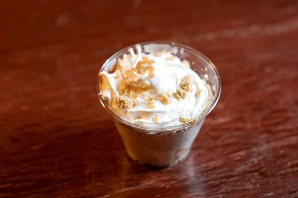 Puding Meja Restoran — Stok Foto