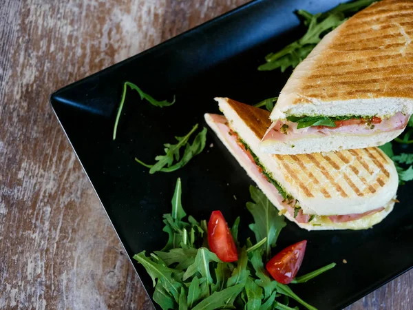 Sandwich Restaurant Table — Stock Photo, Image