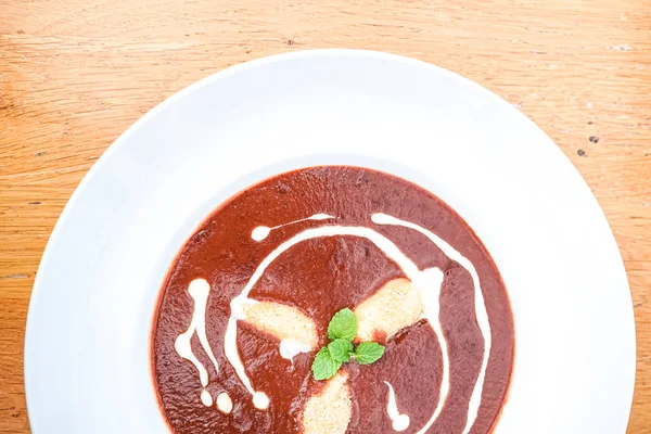 Soup Restaurant Table — Stock Photo, Image