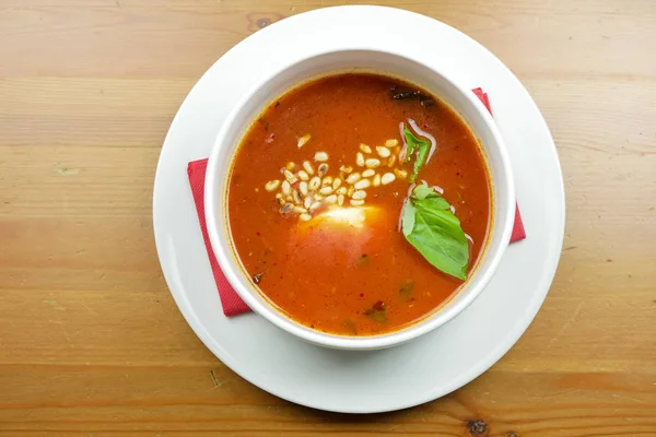 Soup Restaurant Table — Stock Photo, Image
