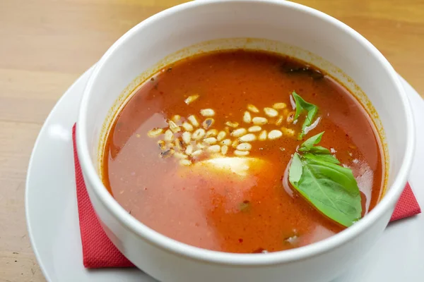 Soup Restaurant Table — Stock Photo, Image