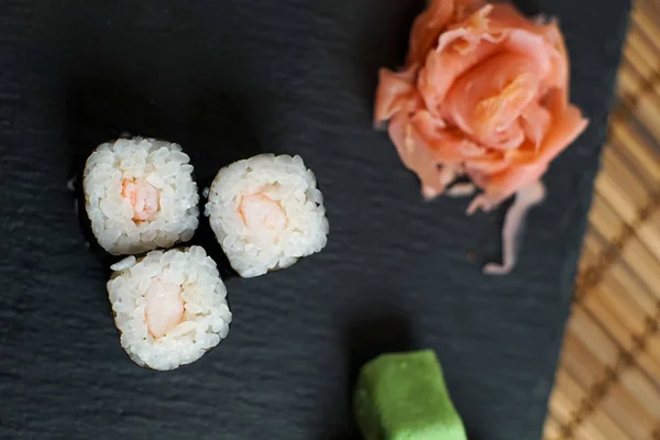 Sushi on a restaurant table