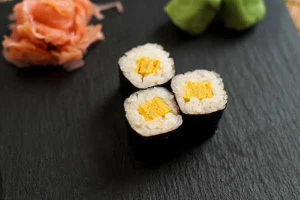 Sushi on a restaurant table