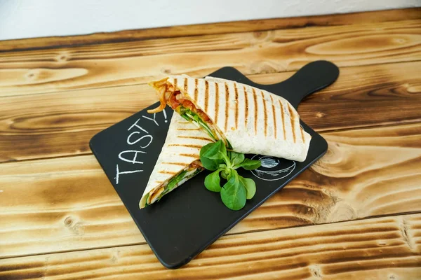 Tortilla Uma Mesa Restaurante — Fotografia de Stock