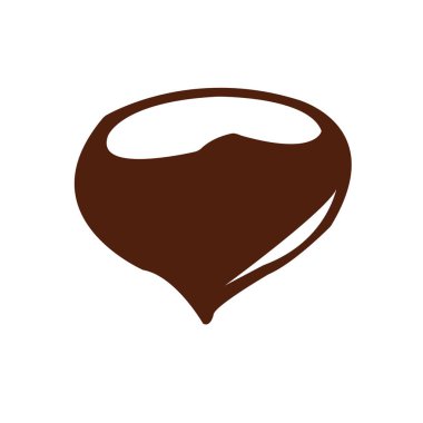 beyaz zemin üzerinde kahverengi kestane