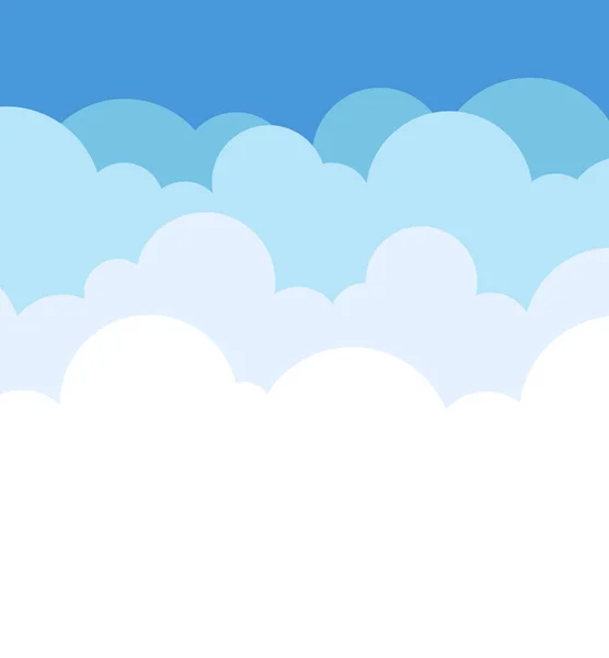 Céu Azul Com Nuvens Juntas — Fotografia de Stock