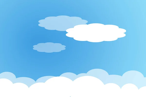 Błękitne Niebo Chmurami Razem — Zdjęcie stockowe