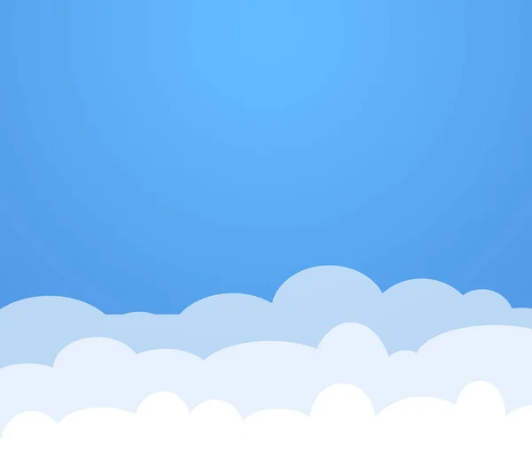 Blue Sky Clouds Together — Stock Photo, Image