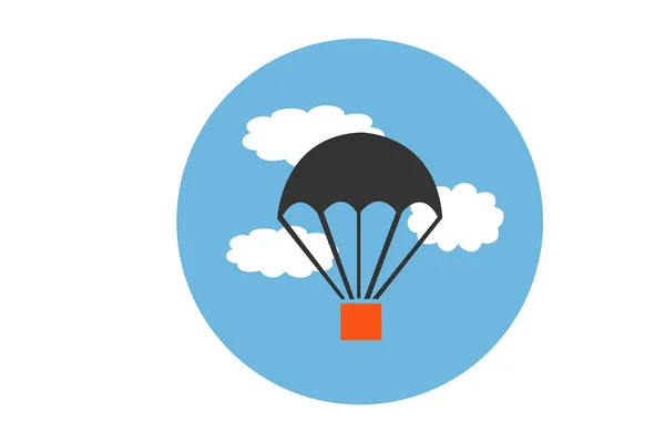 Jumping Parachute Paragliding Parachute — Stock Photo, Image