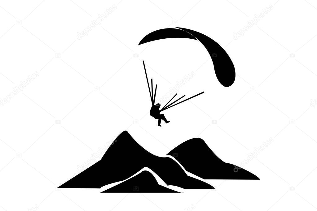 Jumping With Parachute, Paragliding, Parachute