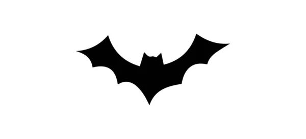 Bat Silhouette White Background — Stock Photo, Image