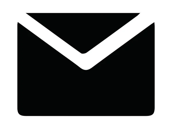 Símbolo Envelope Fundo Branco — Fotografia de Stock