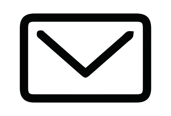 Почтовый Символ Белом Фоне Отправить Письмо — стоковое фото