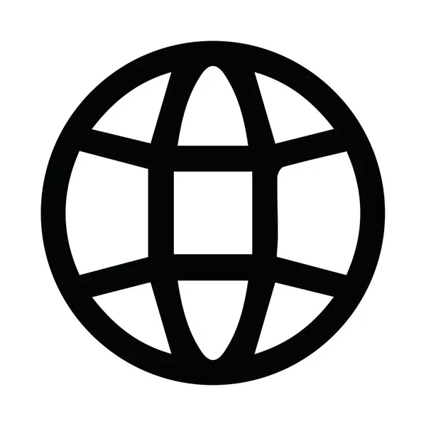 Světový Symbol Připojení Internetu Bílém Pozadí — Stock fotografie