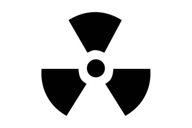 Beyaz arkaplanda siyah pervane