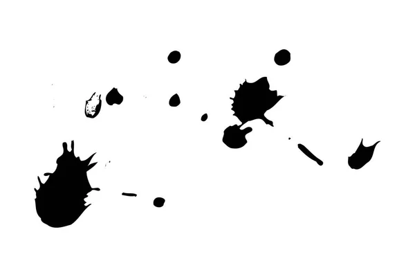 Beyaz Arkaplanda Siyah Leke — Stok fotoğraf