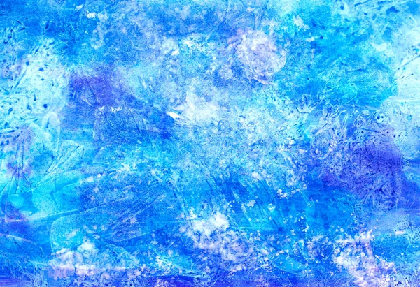 Крижаний Холодний Сніг Синій Фіолетовий Морозний Зима Різдвяна Акварельна Фарба — стокове фото