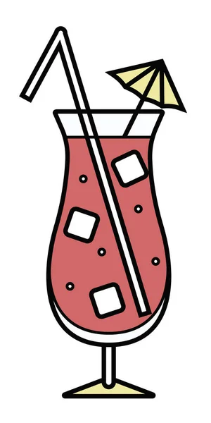 Coloré Vectoriel Jaune Stylisé Ouragan Tiki Zombie Cocktail Logo Pour — Image vectorielle
