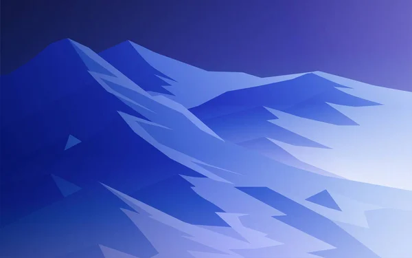 Montañas horizontales colinas Siluetas naturales por la noche Amanecer y atardecer Paisaje fondo de pantalla Ilustración vector estilo Colorido vista fondo — Vector de stock