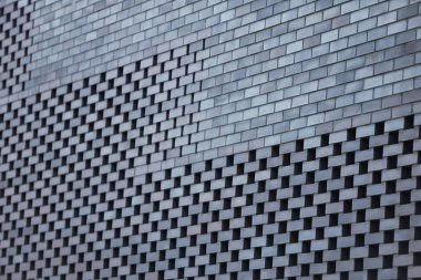 Sokaktaki gri soyut mimari duvar dokusu.