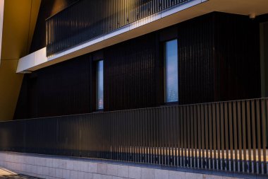 Modern mimari yapı çizgileri ve ayrıntıları. 