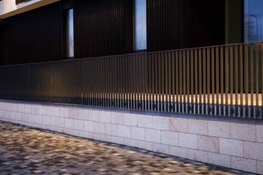 Modern mimari yapı çizgileri ve ayrıntıları. 