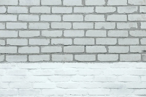 Açık gri tuğla duvar arka planı. Eski kare doku yatay, boşluğu kopyala.
