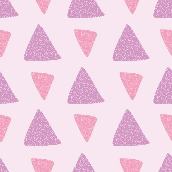 Треугольник бесшовный вектор с розовым фоном. Перфект для волос, обоев, приглашений, шрапбукинга, домашней утвари . — стоковый вектор