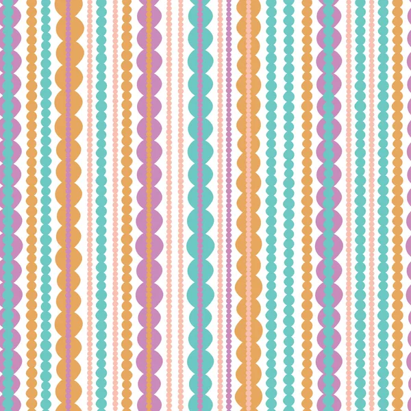 Circular stripe vector repeat in pastel tones. Great for scrapbooking, home, wrapping, gift, kids. — Stock Vector