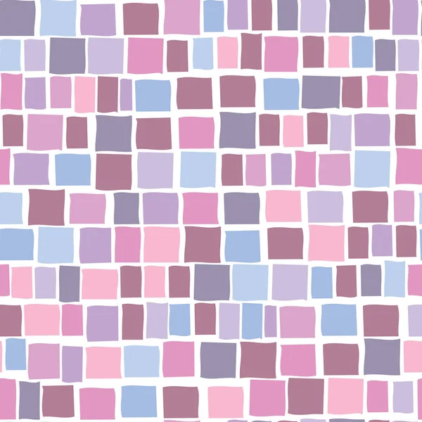 Pastel irregular mosaico mosaico patrón de repetición vector . — Vector de stock