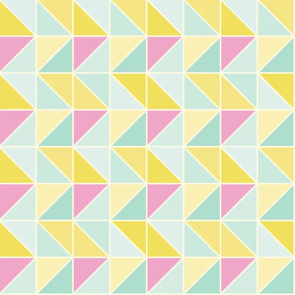 Pastel driehoekige vector herhaal patroon. Perfect voor cadeau, producten, scrapbooking, wallpaper, home. — Stockvector