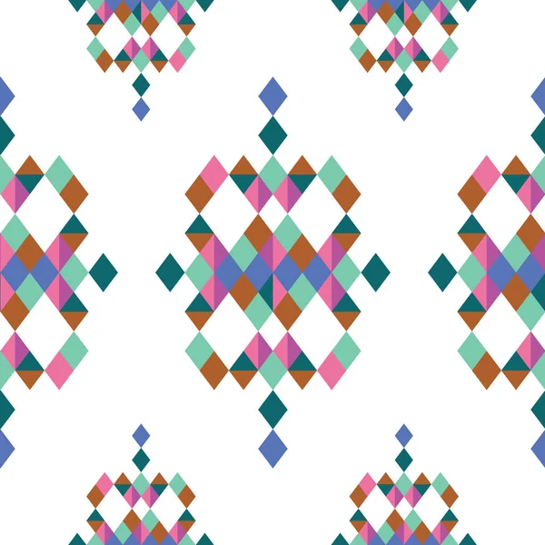 Renkli geometrik kusursuz tekrarlama kalıbı. Modern duvar kağıtları, arka planlar, davetiyeler, ambalaj tasarımı projeleri için harika. Yüzey deseni tasarımı.