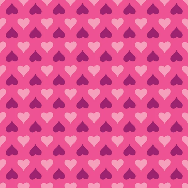 Pembe arka planda aşk kalpleri. Kumaş, ambalaj, tekstil, duvar kağıdı, giysi deseni. Vektör illüstrasyonu
