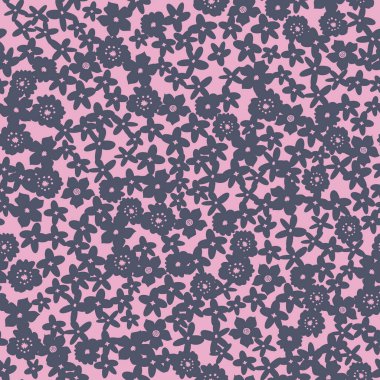 Bahar çiçeği vektörü tekrar deseni. Kumaş, arkaplan, ambalaj, tekstil, duvar kâğıdı, giysi deseni. Vektör illüstrasyonu
