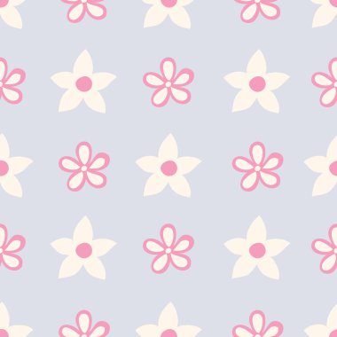 Tropikal çiçek vektörü tekrarlanıyor. Ev için mükemmel, çocuklar için, sabit, paketleme, yapıştırma kitabı.